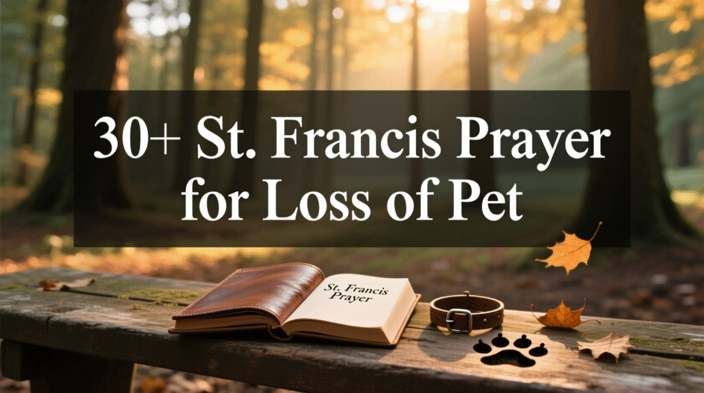 st francis prayer for loss of pet