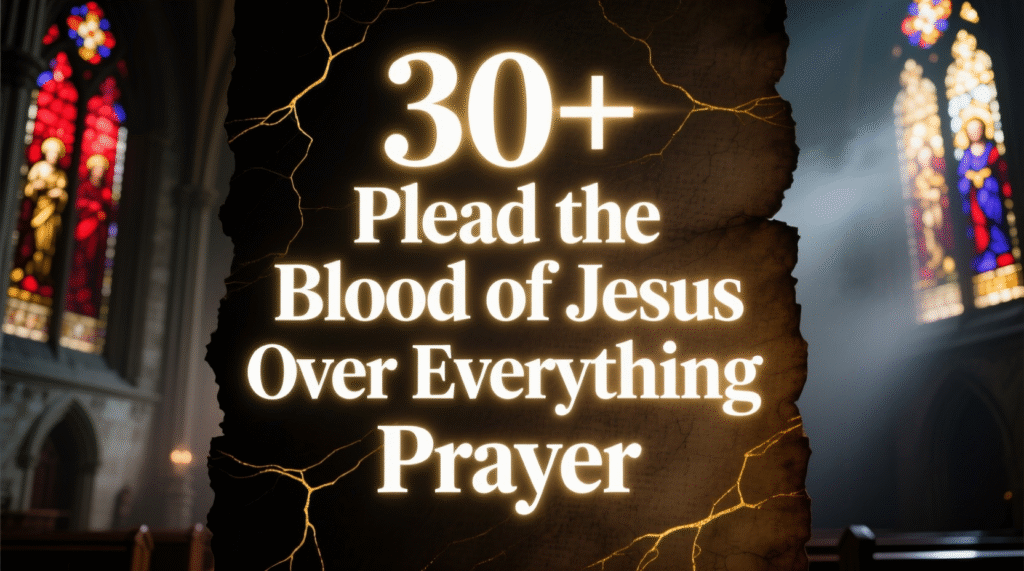 plead the blood of jesus over everything prayer