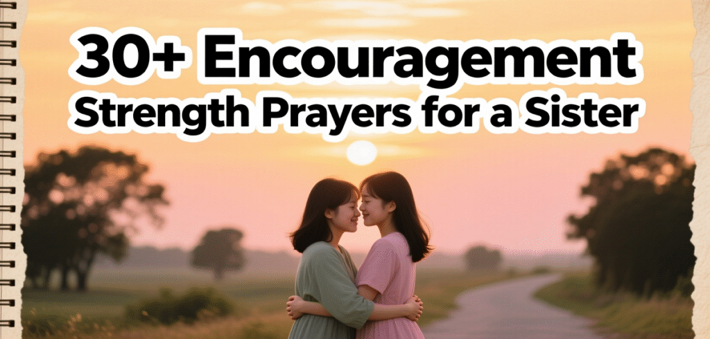 encouragement strength prayer for a sister