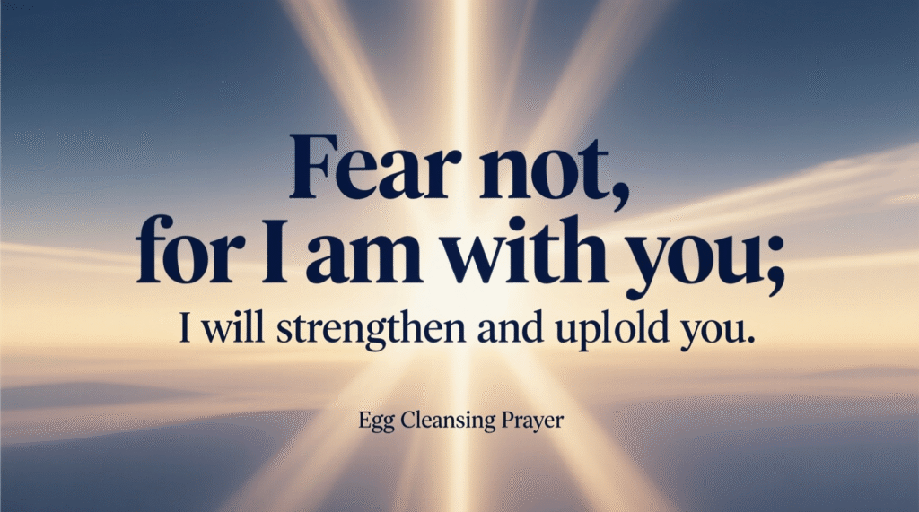 egg cleanse prayer in english