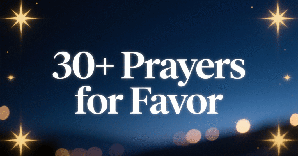 prayer for favor