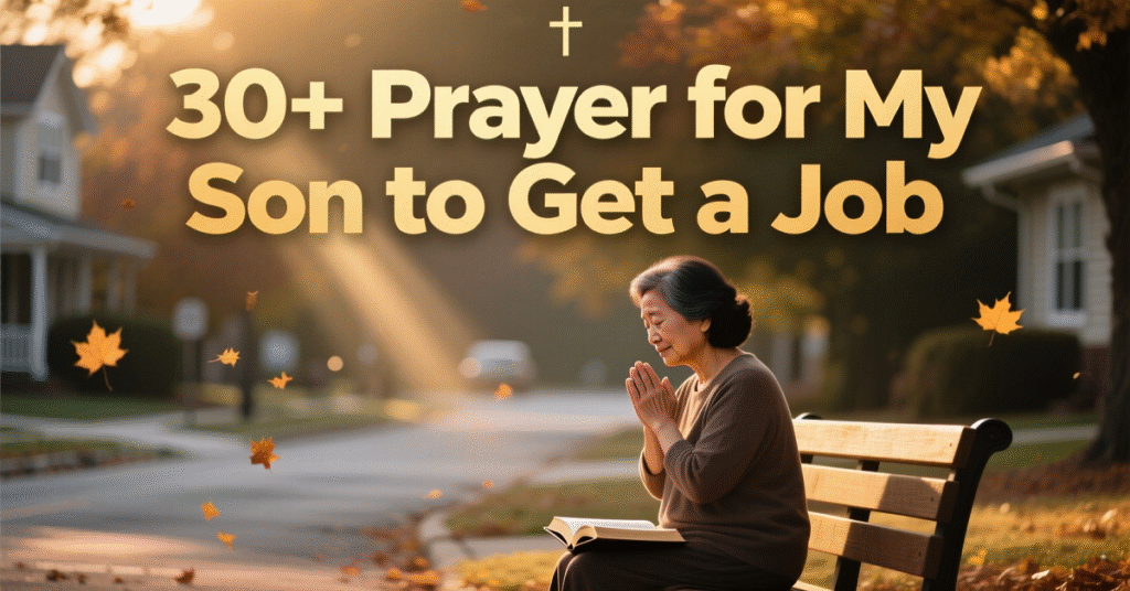 prayer for my son to get a job