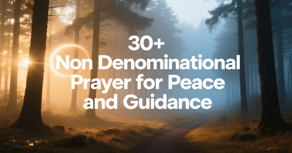 non denominational prayer