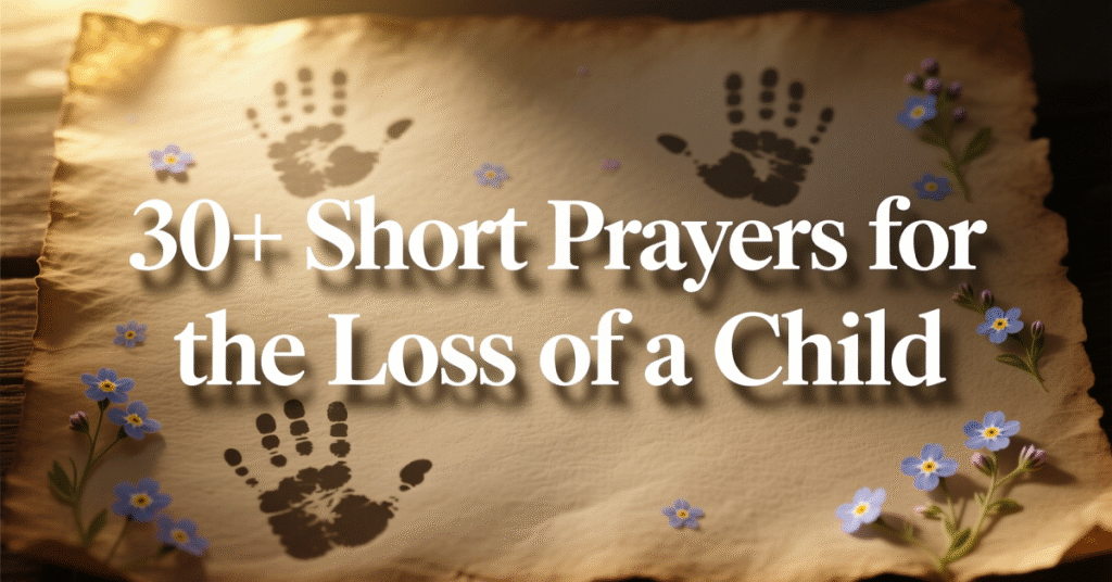 short prayer for the loss of a child