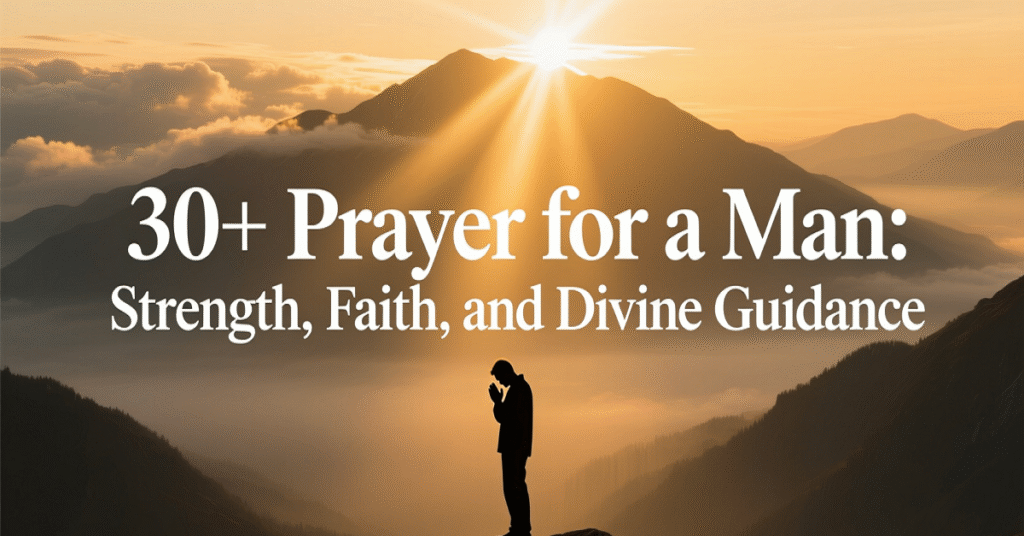 prayer for a man