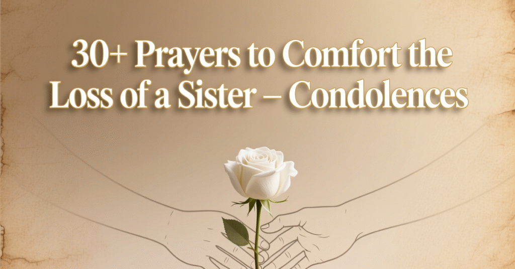 prayer comforting loss of a sister condolences