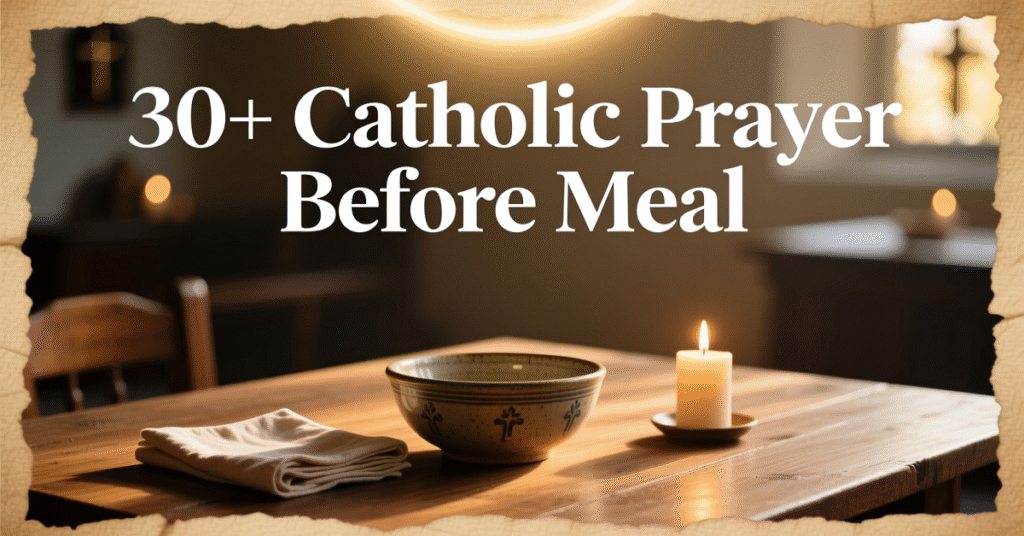 catholic prayer before meal