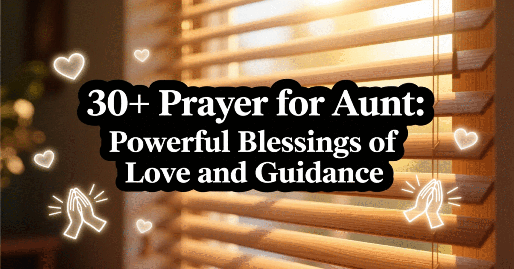 prayer for aunt