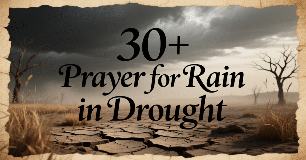 prayer for rain in drought