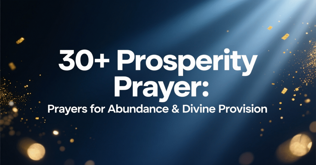 prosperity prayer