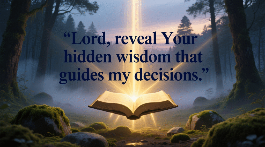 prayer for god to reveal hidden things