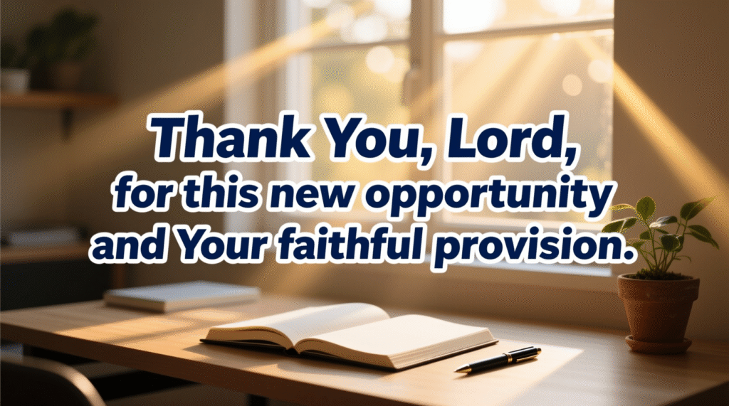 prayer for starting a new job