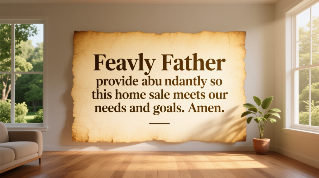 psalm to sell a house