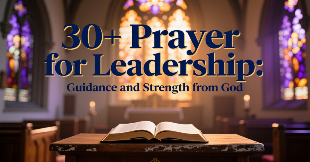 prayer for leadership