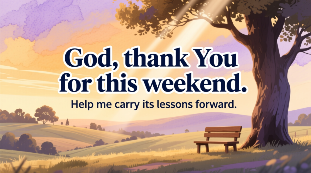 weekend prayer