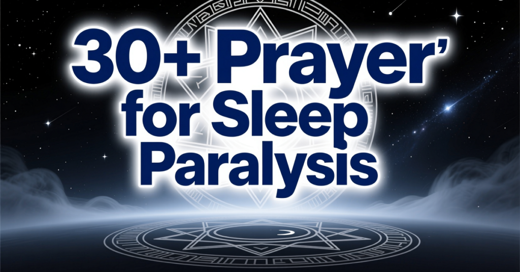 prayer for sleep paralysis