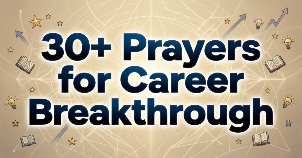 prayer for career breakthrough