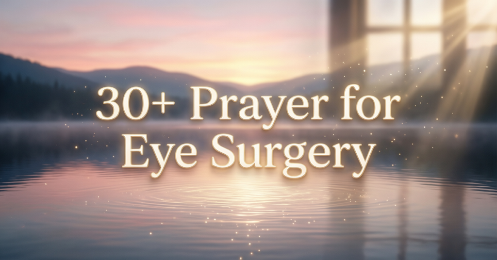 prayer for eye surgery