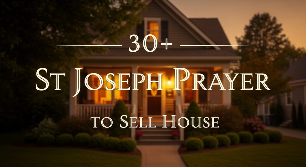 st joseph prayer to sell house