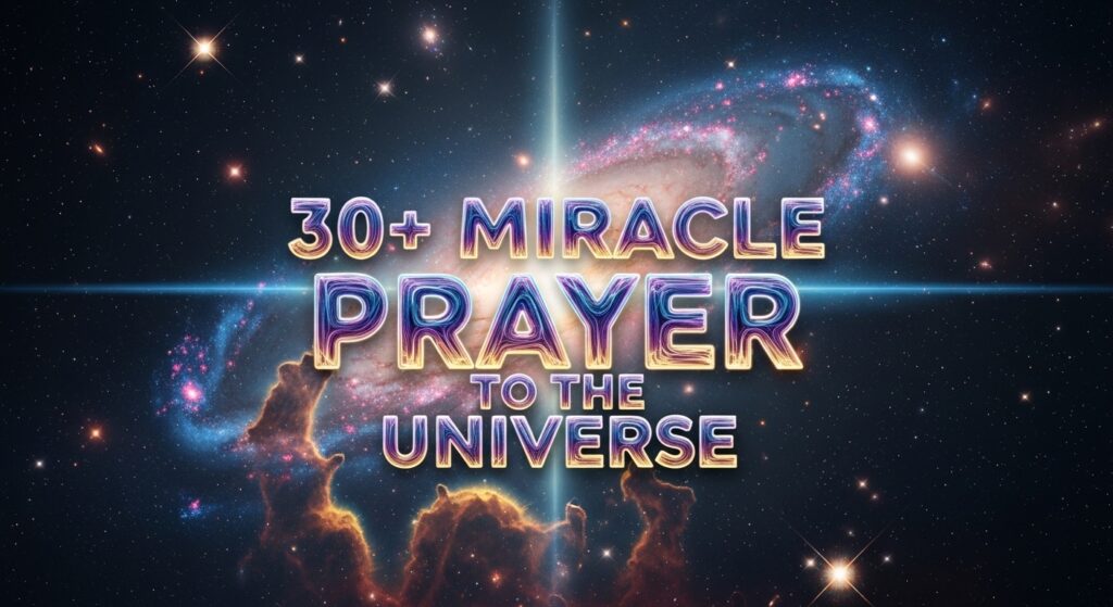 miracle prayer to the universe