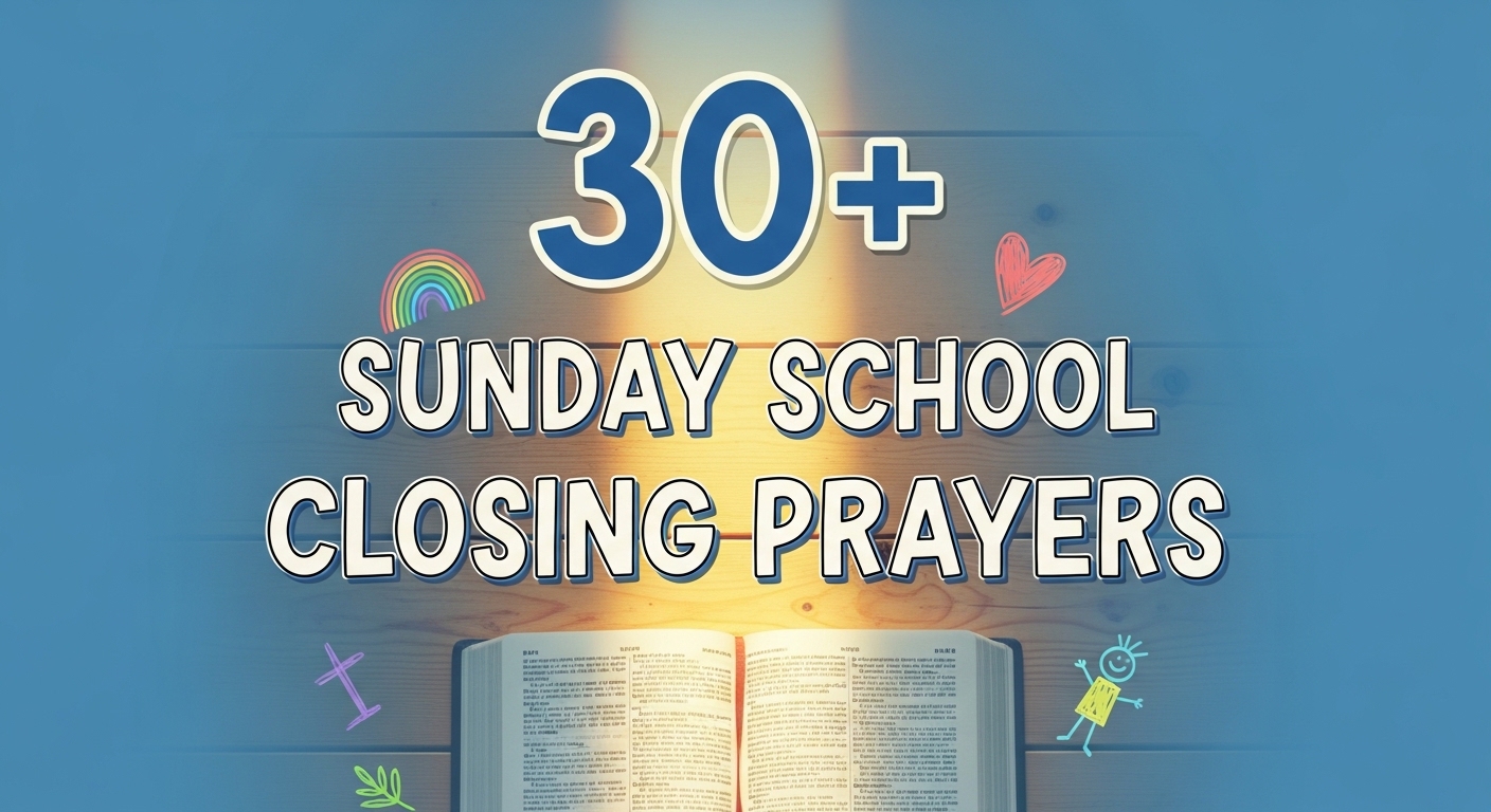 30+ Sunday School Closing Prayer - Biblical Toker