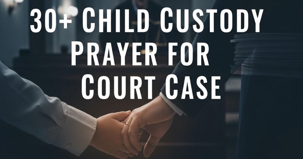child custody prayer for court case