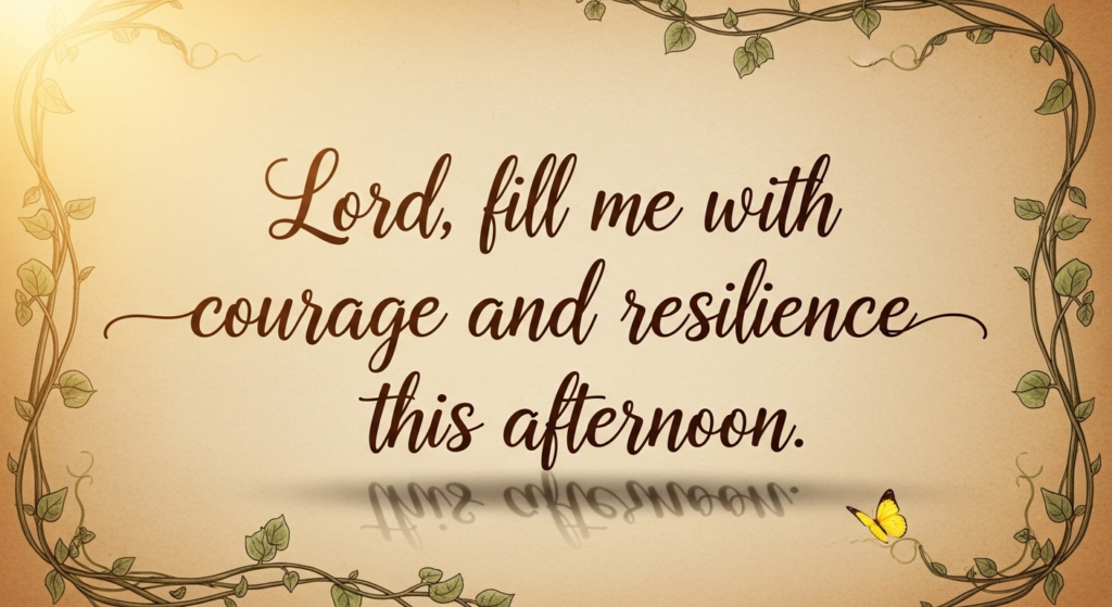 afternoon prayers and blessings