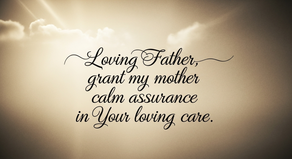 prayers for dying mother