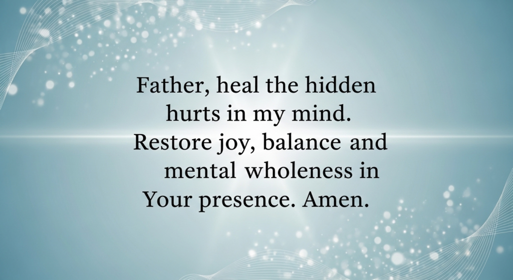 prayer for brain healing