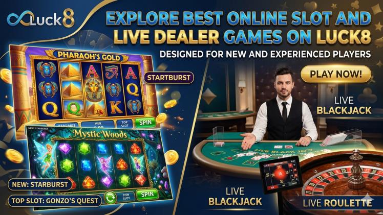 Best Online Slot and Live Dealer Games Available on Luck8 for New and Experienced Players