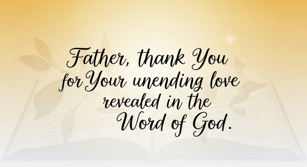 Prayer Before Reading the Bible