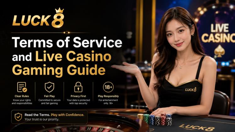 LUCK8 Terms of Service and Live Casino Gaming Guide