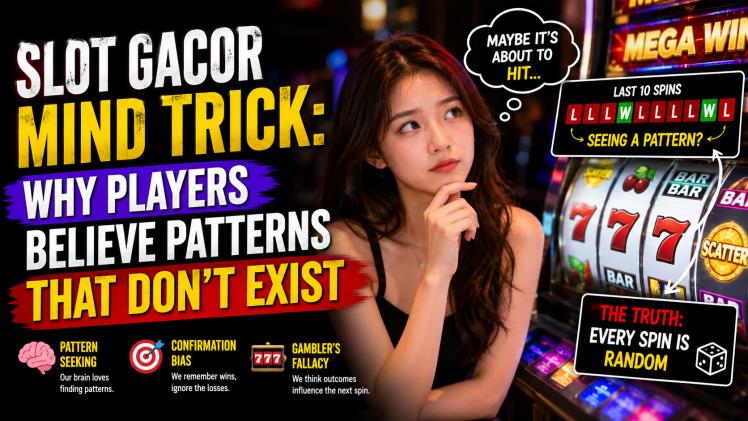 Slot Gacor Mind Trick Why Players Believe Patterns That Don’t Exist