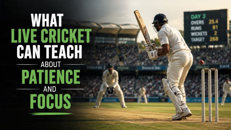 What live cricket can teach about patience and focus